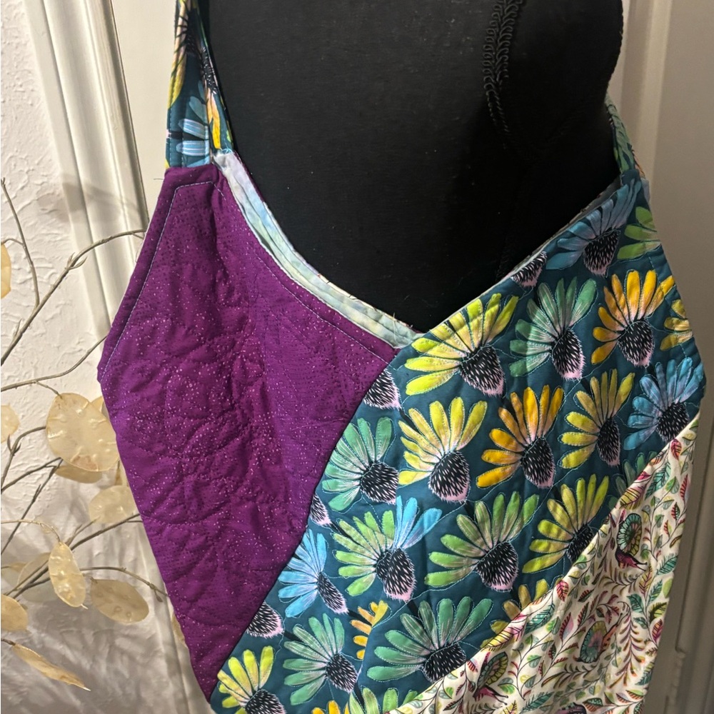 NWOT Handmade Quilted Oversized Bag.